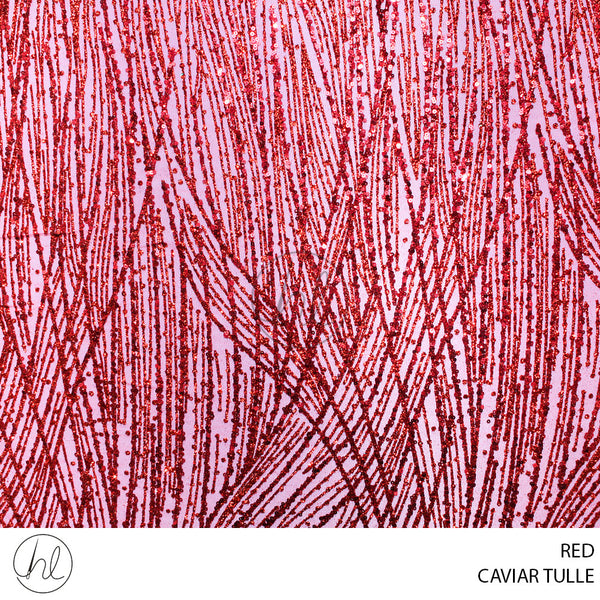 CAVIAR TULLE (781) RED (130CM) PER M