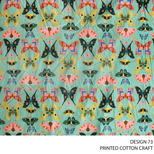 COTTON CRAFT DIGITAL FABRIC AQUAMARINE ROLL ROLL 002