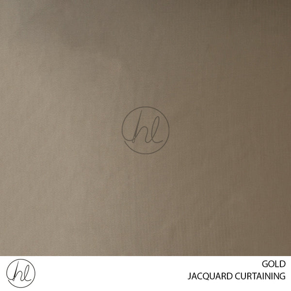JACQUARD CURTAINING 2703 (GOLD) (280CM WIDE) (PER M)