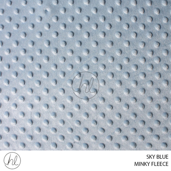 MINKY FLEECE (51) BABY BLUE (150CM) PER M