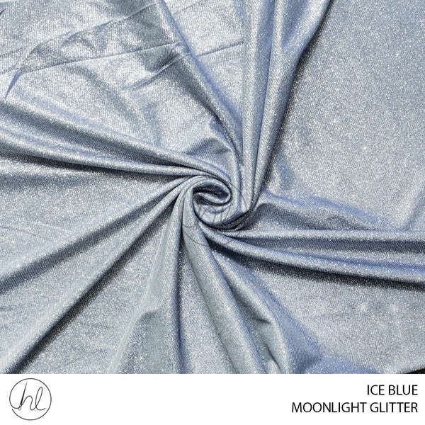 Moonlight Glitter (51) Ice Blue (140cm) Per M