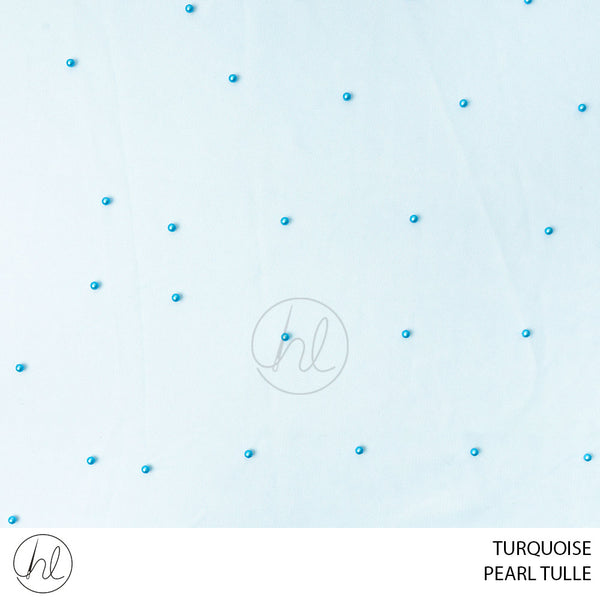 PEARL TULLE (781) TURQUOISE (130CM) PER M
