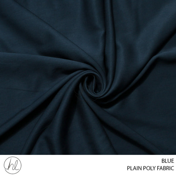 PLAIN POLY FABRIC (80) BLUE (150CM) PER M