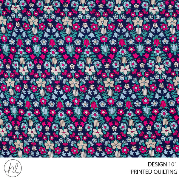 PRINTED QUILTING (51) MULTI (110CM) PER M