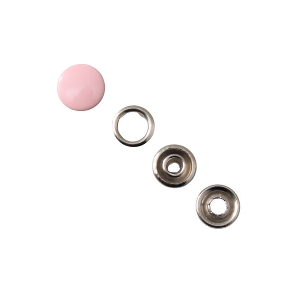 SNAP FASTENERS PINK 12MM