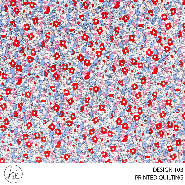 PRINTED QUILTING (51) MULTI (110CM) PER M