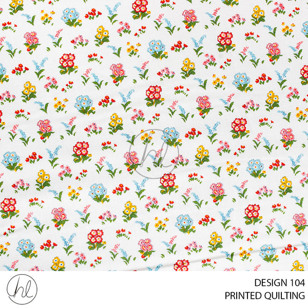 PRINTED QUILTING (51) MULTI (110CM) PER M