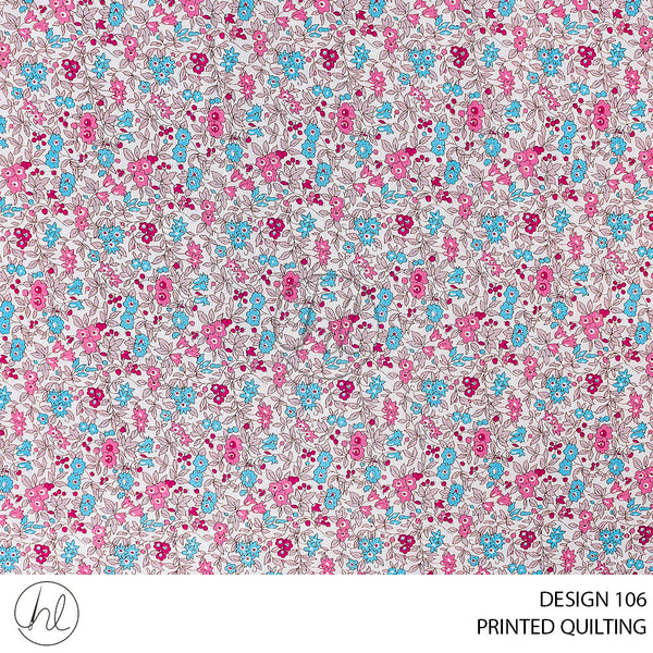 PRINTED QUILTING (51) MULTI (110CM) PER M