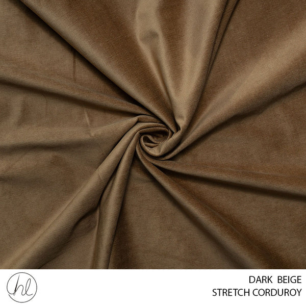 STRETCH CORDUROY (51) DARK BEIGE (150CM) PER M