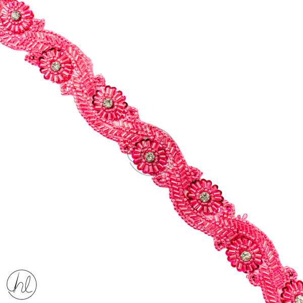 Braid Fancy (3cm) (Cerise)