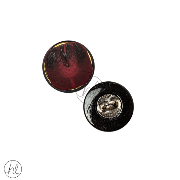 Buttons Fancy  (15mm)	(Burgundy)