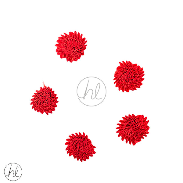 FLOWERS FANCY (3,5CMX3,5CM) (RED)