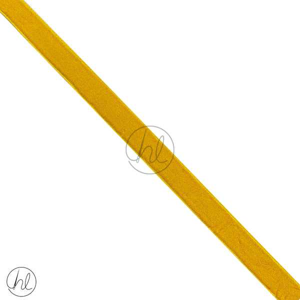 Ribbon Velvet  (15mm)	(Yellow)