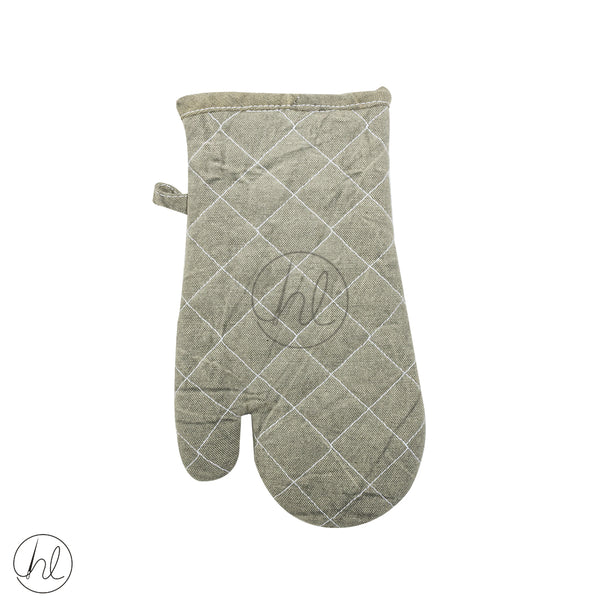 OVEN GLOVE (SAGE GREEN AND WHITE)