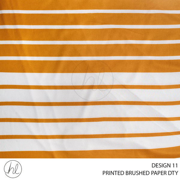 DTY BRUSH PAPER PRT FABRIC 150CM MUSTARD ROLL ROLL 004