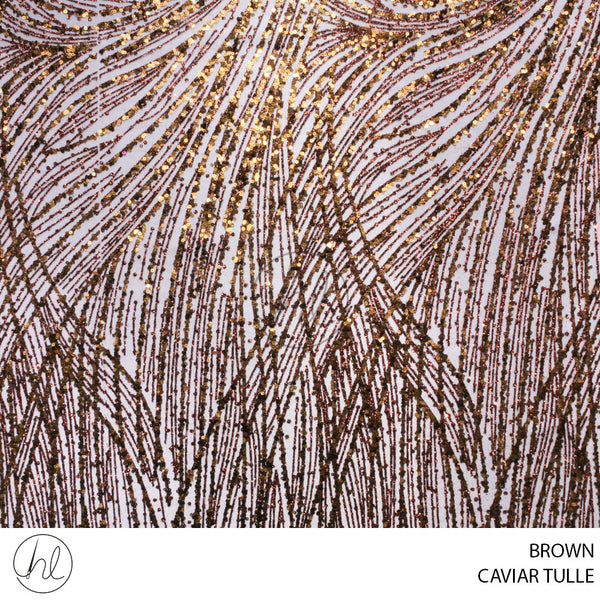 CAVIAR TULLE (781) BROWN (130CM) PER M
