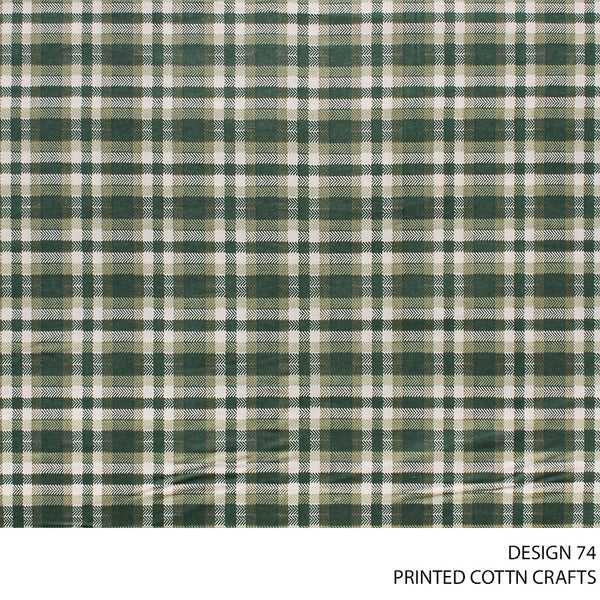 COTTON CRAFT DIGITAL FABRIC OLIVE ROLL ROLL 004