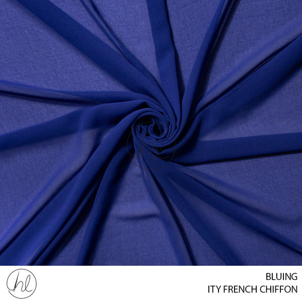 ITY FRENCH CHIFFON (51) BLUING (150CM) PER M