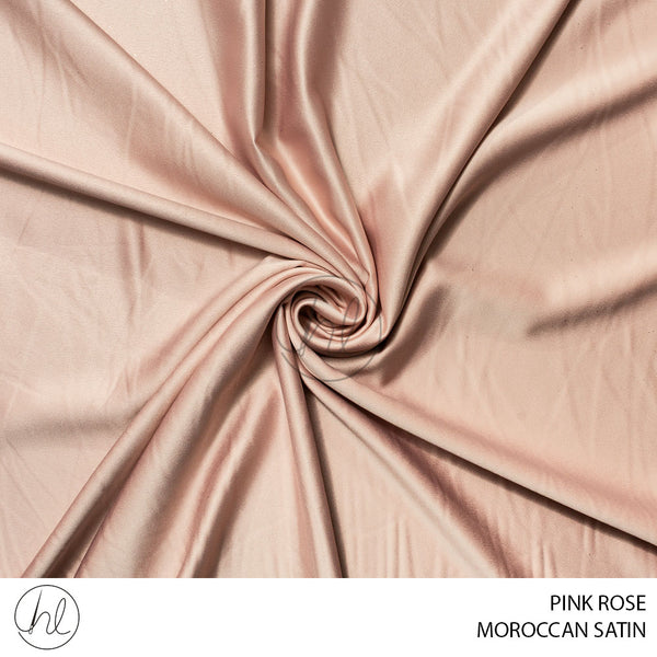 Moroccan Satin (51) Pink Rose (150cm) Per M