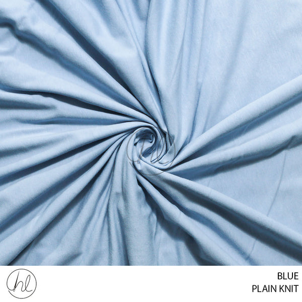 PLAIN KNIT (80) BLUE (150CM) PER M