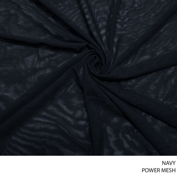 MESH POWER FABRIC 150CM NAVY