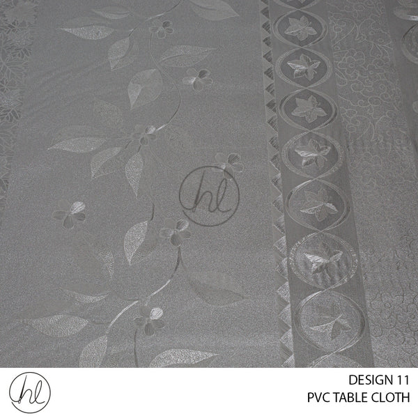PVC TABLE CLOTH 4638 (DESIGN 11) (GREY) (140CM WIDE) PER M