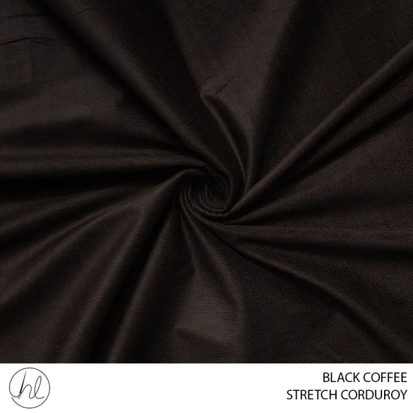 STRETCH CORDUROY (51) BLACK COFFEE (150CM) PER M