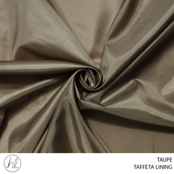 TAFFETA LINING 51) TAUPE (150CM) PER M