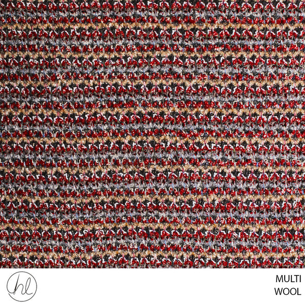 TWEED WOOL FABRIC(51) MULTI (150CM) PER M