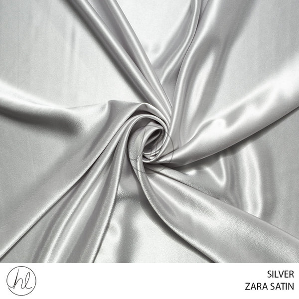 Zara satin (51) silver (150cm) per m