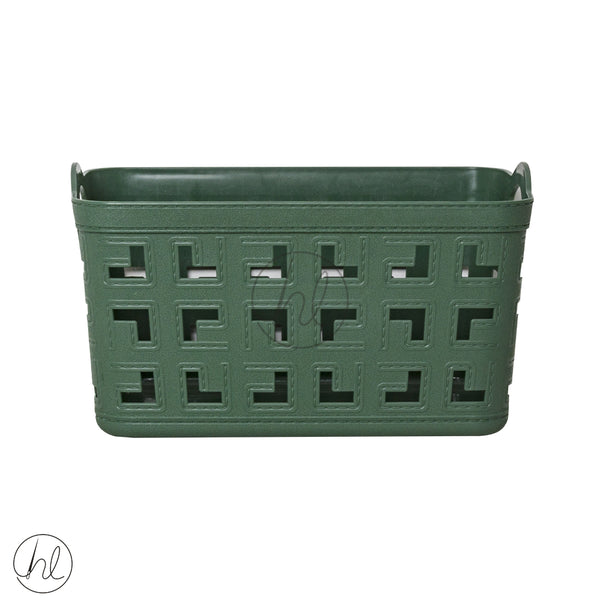 BASKET STORAGE WITH HANDLE 550 (GREEN) ABY-4903