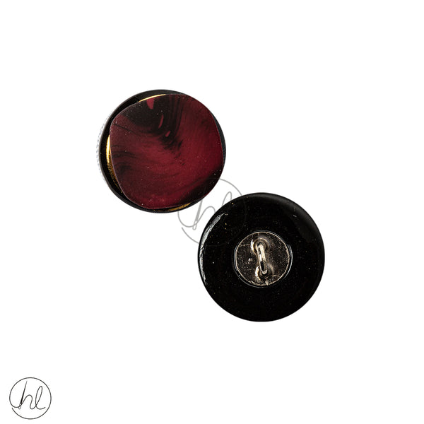 Buttons Fancy  (20mm)  (Burgundy)