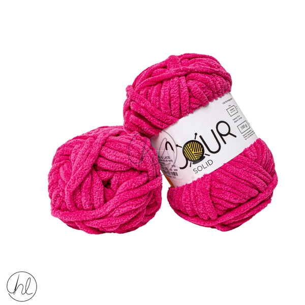 Elle Velour Solid 100G Hot Pink  Free