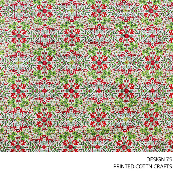 COTTON CRAFT DIGITAL FABRIC WHITE ROLL ROLL 001