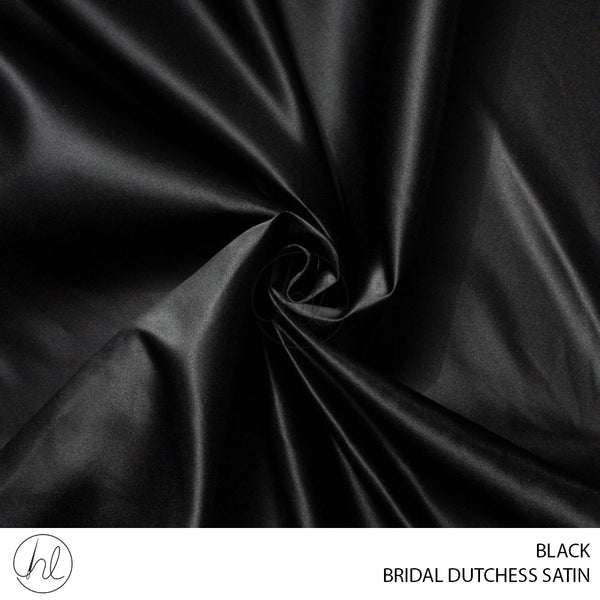 Bridal Dutchess Satin (781) Black (150cm) Per M