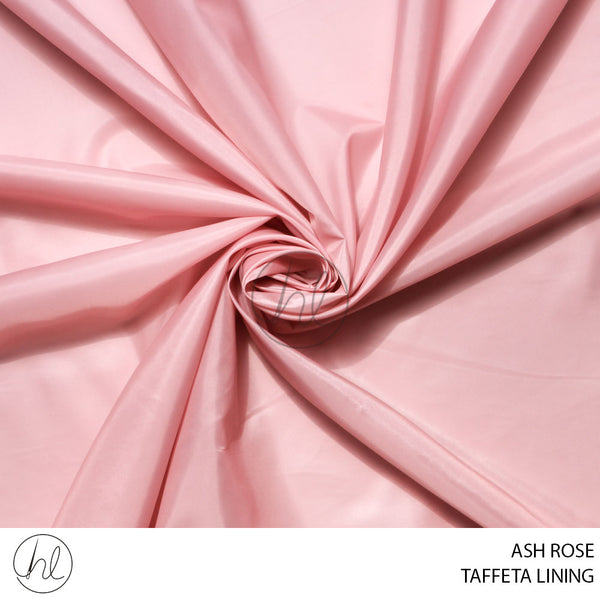 TAFFETA LINING 51) ASH ROSE (150CM) PER M