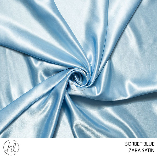 Zara satin (51) sorbet blue (150cm) per m