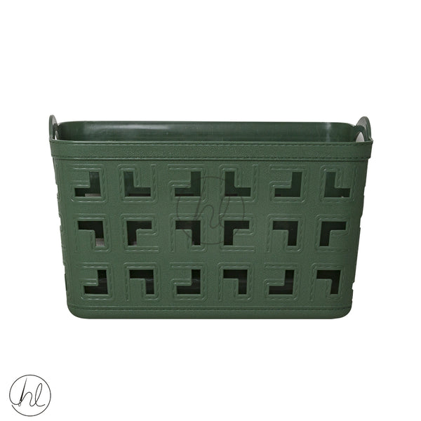 BASKET STORAGE WITH HANDLE  550 (GREEN) ABY-4904