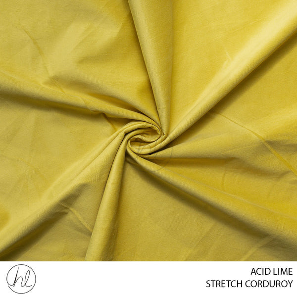 STRETCH CORDUROY (51) ACID LIME (150CM) PER M