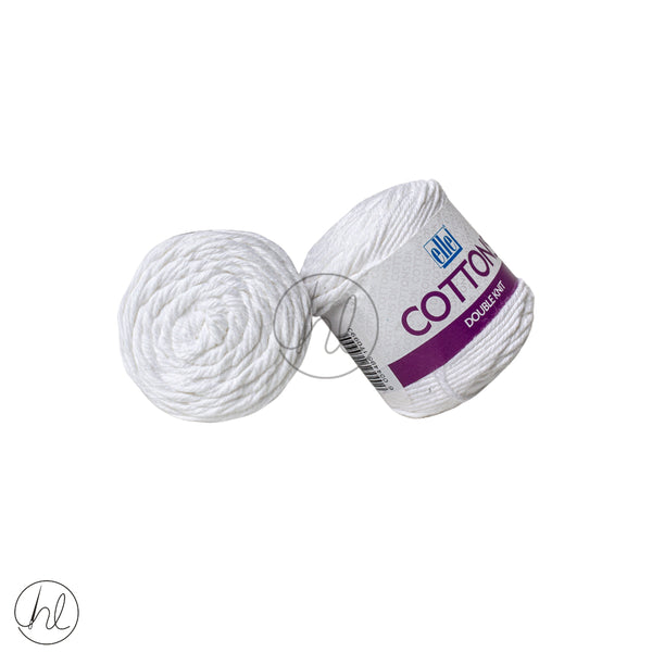 Elle Cotton DK 50g 25  White Free