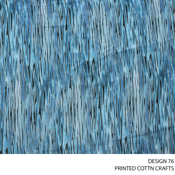 COTTON CRAFT DIGITAL FABRIC DEN/BLUE ROLL ROLL 003