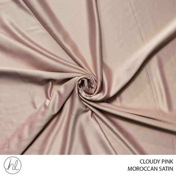 Moroccan Satin (51) Cloudy Pink (150cm) Per M