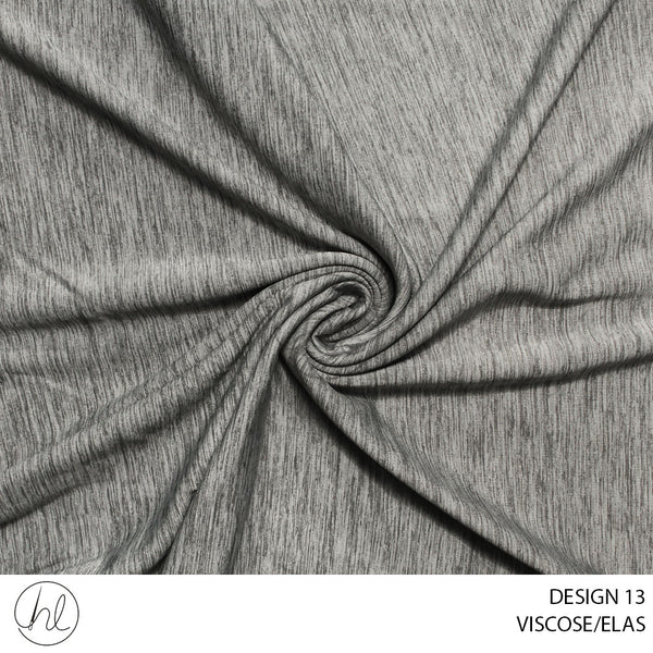 VISCOSE/ELAS (51) GREY (150CM) PER M