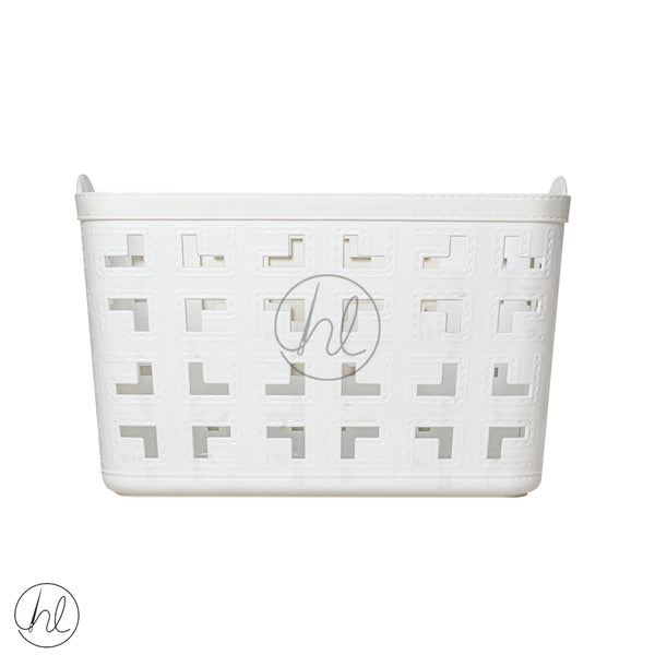 BASKET STORAGE WITH HANDLE 550 (WHITE) ABY-4905