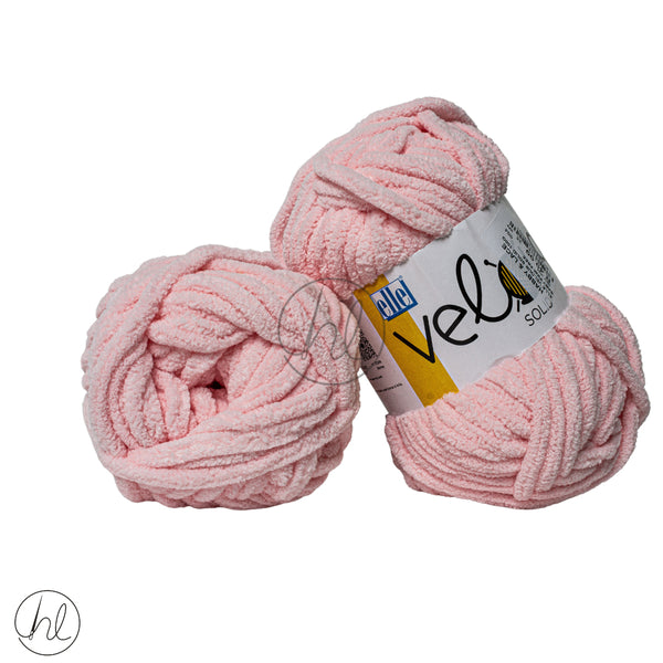 Elle Velour Solid 100G Baby Pink  Free