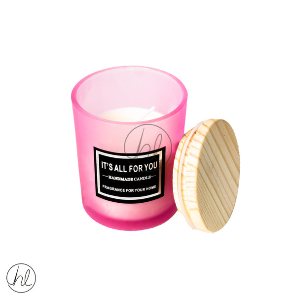 HANDMADE SCENTED CANDLE (ABY-4345) (PINK)