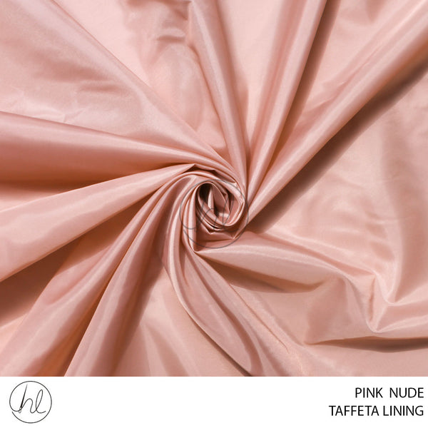 TAFFETA LINING 51) PINK NUDE (150CM) PER M