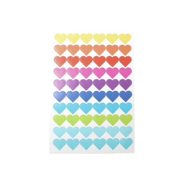 STICKERS HEARTS CB577 MULTI    EACH