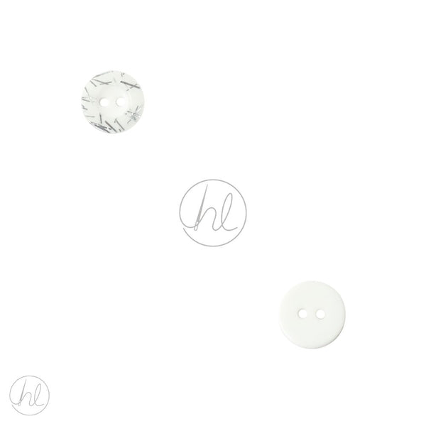 BUTTONS FANCY 32INCH SILV/WHT FREE