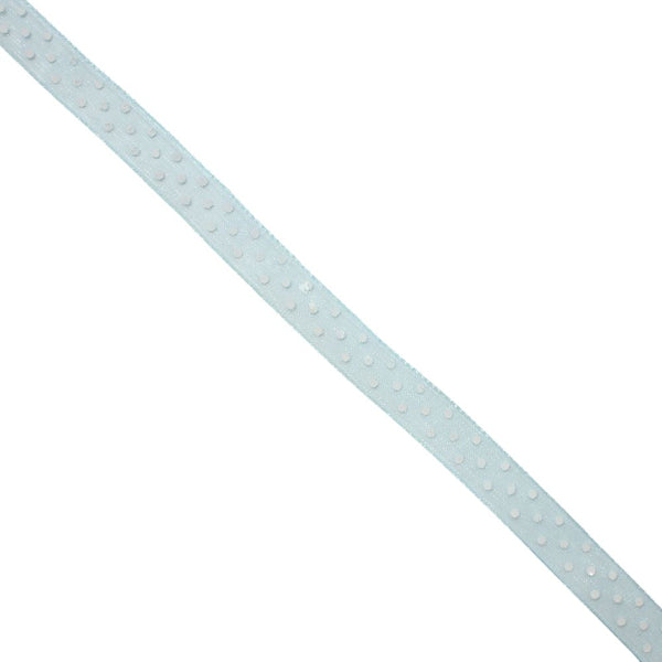10MM ORGANZA RIBBON COL-88 -024-420 POWDER/BLUE
